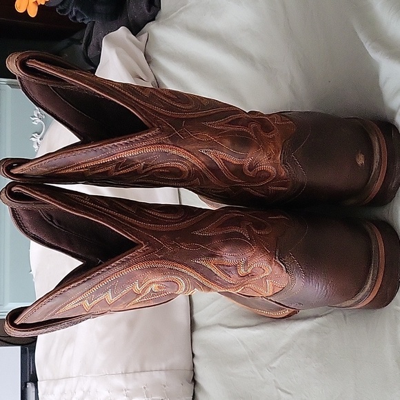 Durango Men's Brown Leather Cowboy Boots , Size 12 - Picture 3 of 4